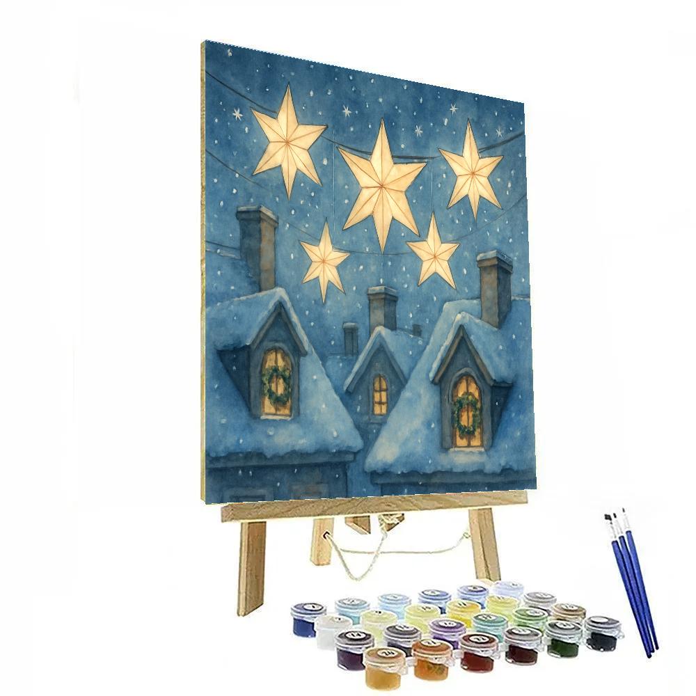 Paper Star Choir paint by numbers