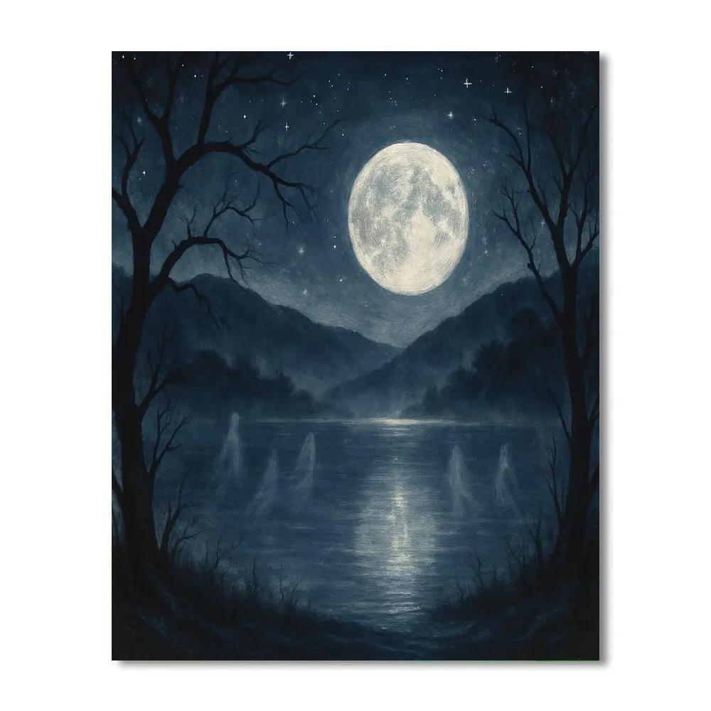 Ghostly Reflections Painting by numbers kit
