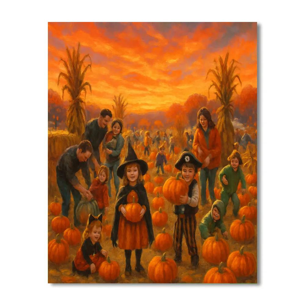 Autumn Harvest Festival Paint by numbers art
