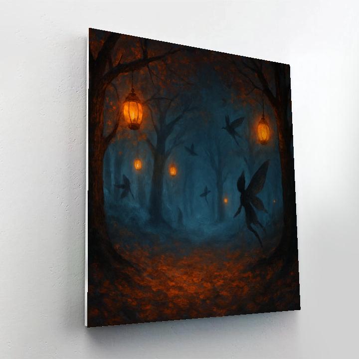 Ghost Lantern Grove Painting by numbers kit