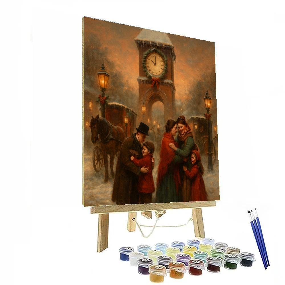 Frosted Clocktower Reunion Number painting