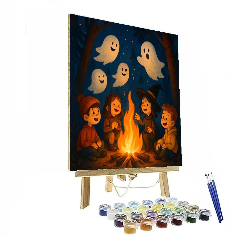 Spook-tacular Bonfire painting number kit