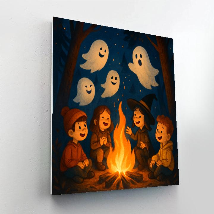 Spook-tacular Bonfire painting number kit