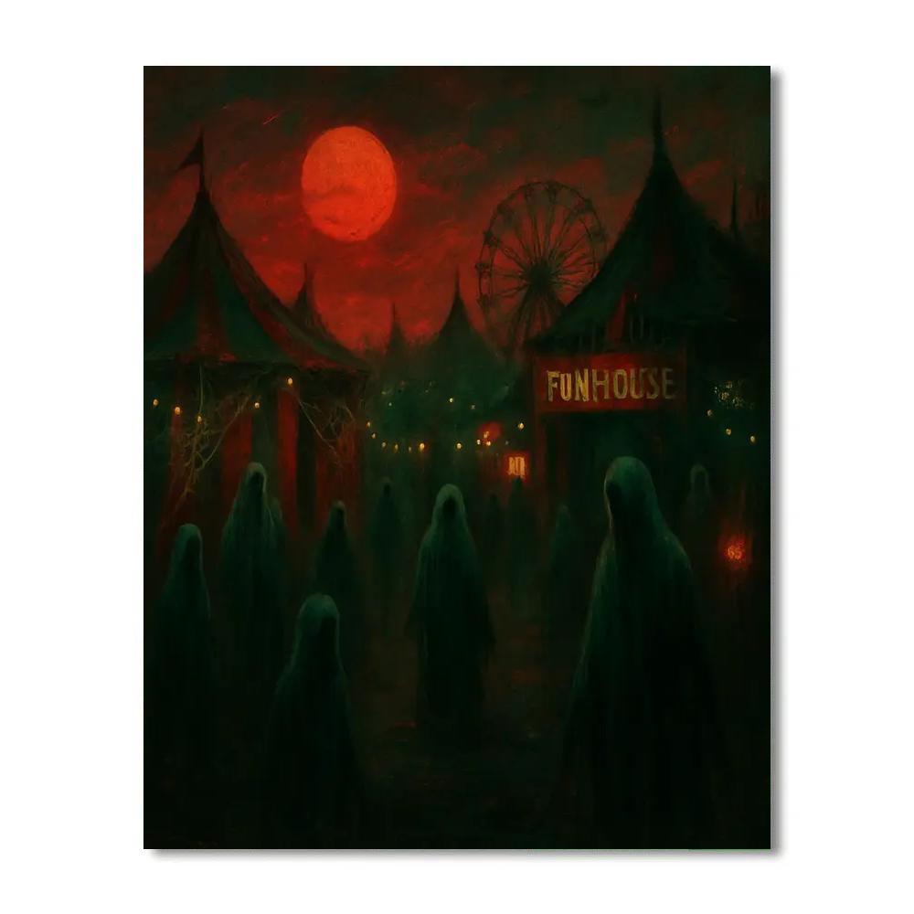 Creepy Carnival At Dusk DIY paint by numbers