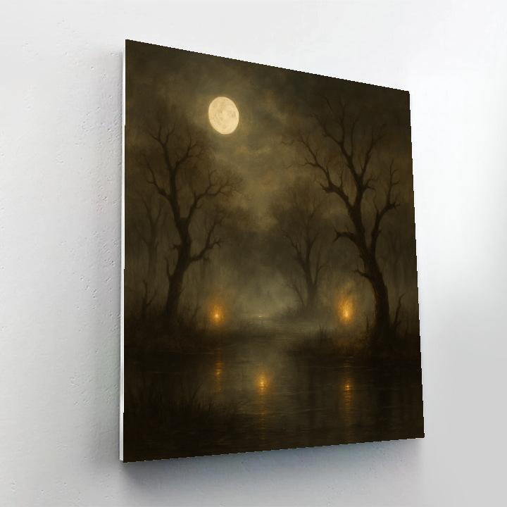 Haunted Marshland Painting by numbers kit