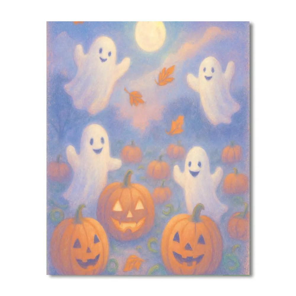 Whispers Of Halloween Night Number painting