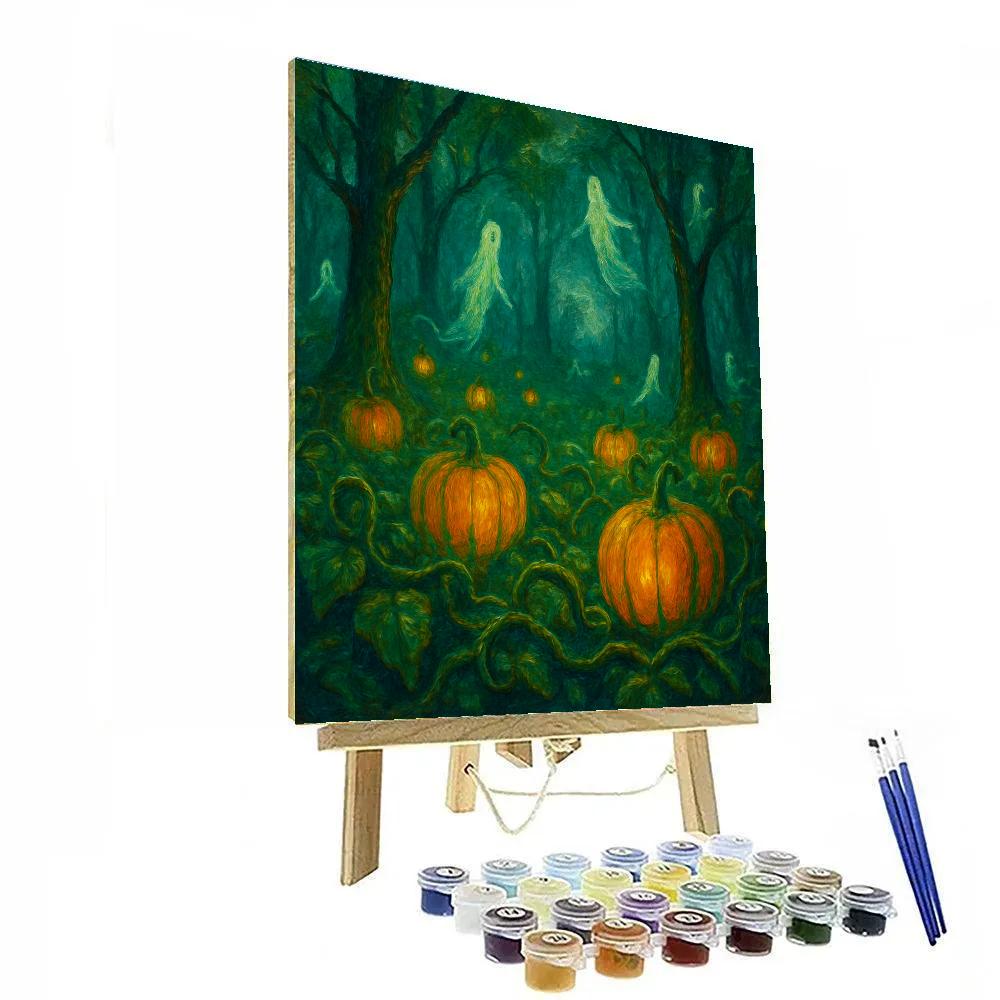 Enchanted Pumpkin Forest Numbered painting kits
