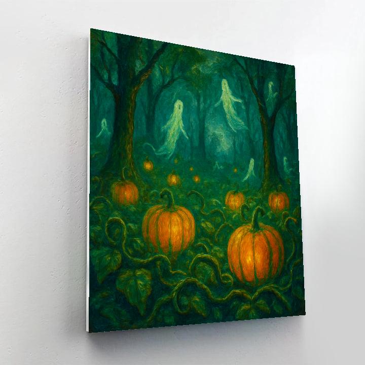 Enchanted Pumpkin Forest Numbered painting kits