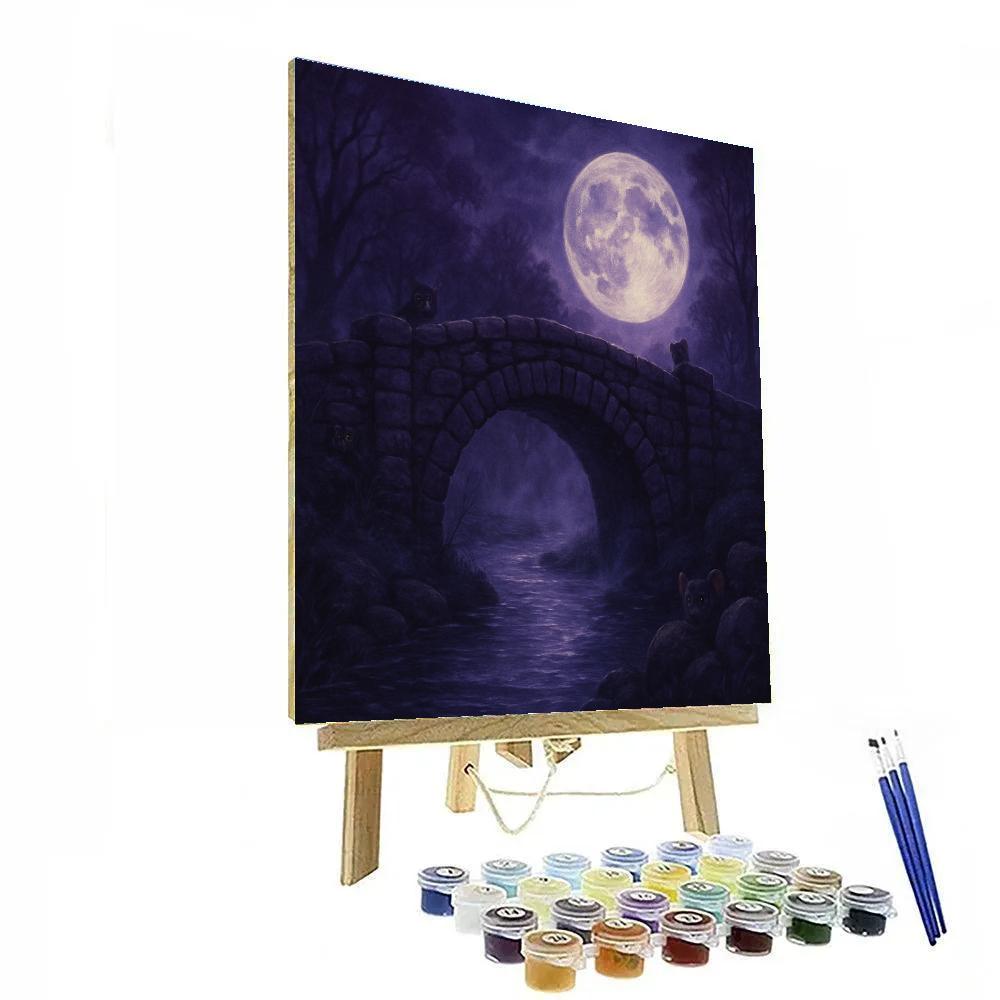 Mystical Halloween Bridge painting number kit