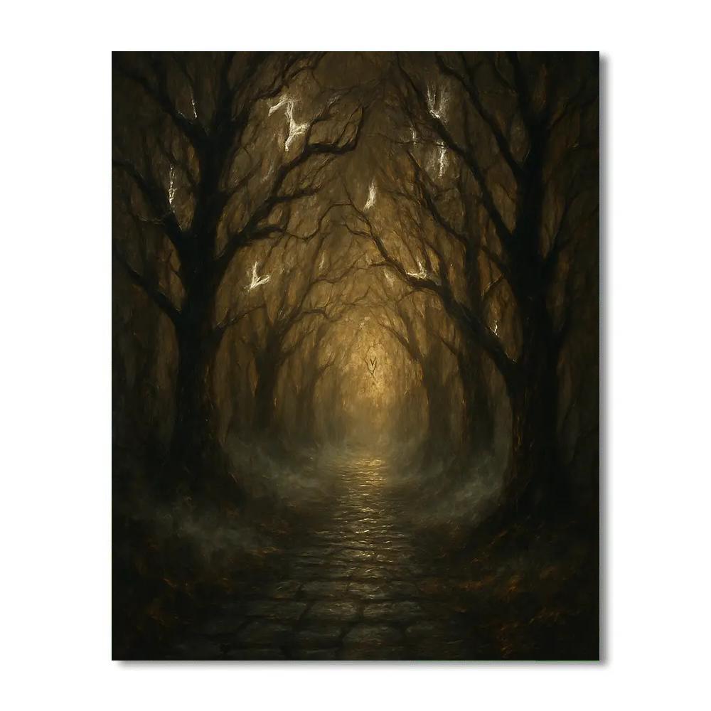Cursed Pathway Paint by numbers kits
