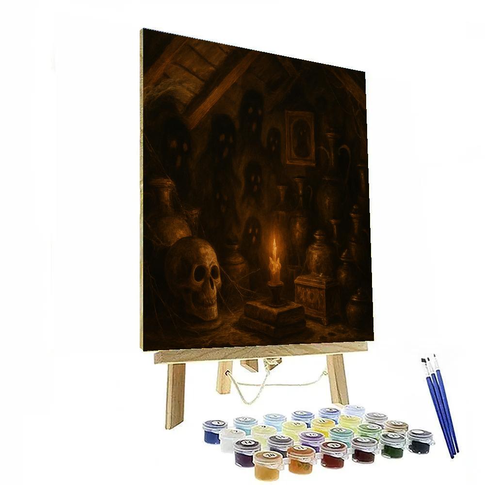 Haunted Attic Adventures Paint by numbers art
