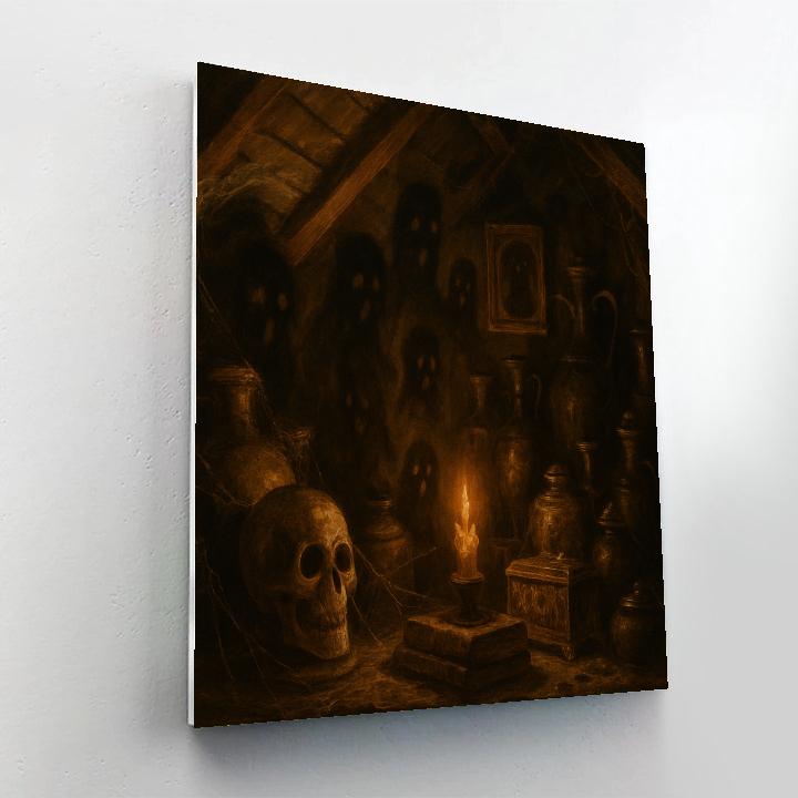 Haunted Attic Adventures Paint by numbers art