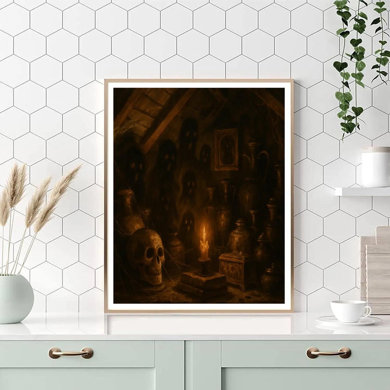 Haunted Attic Adventures Paint by numbers art