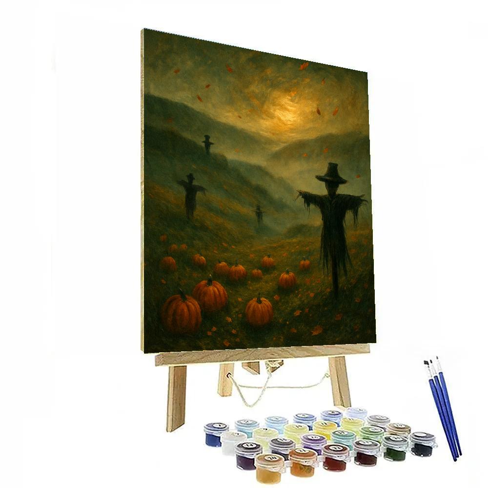 Foggy Harvest Hills Paint by numbers kits