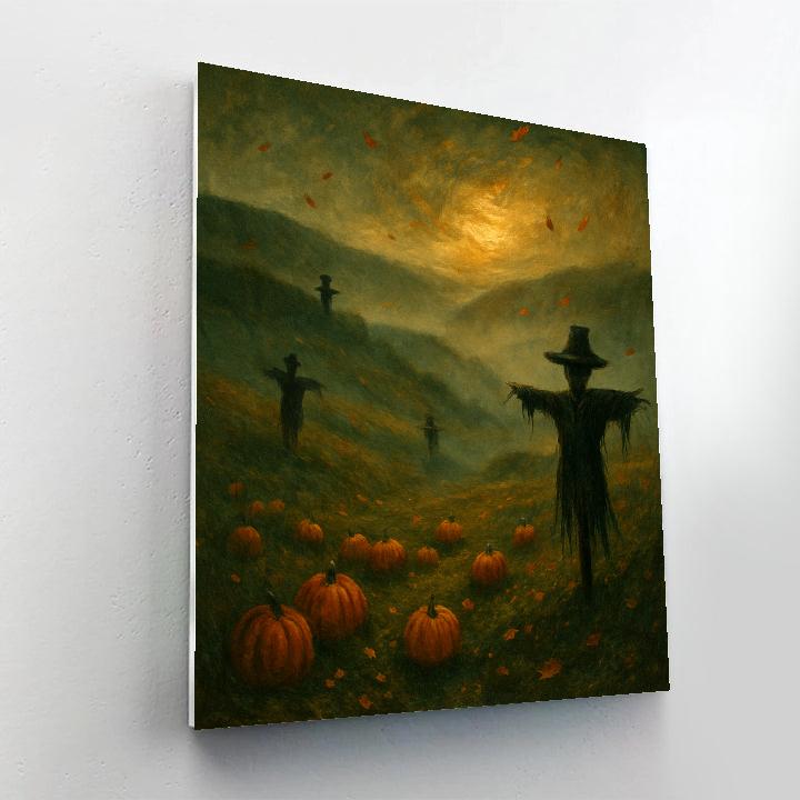 Foggy Harvest Hills Paint by numbers kits