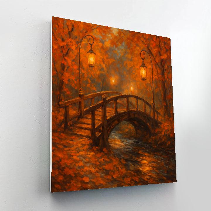 The Enchanted Lantern Bridge Numbered painting kits