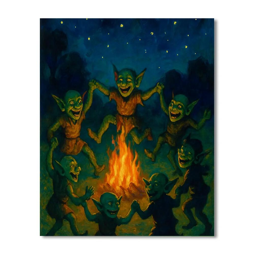 Goblins Dance At Dusk Painting by numbers kit