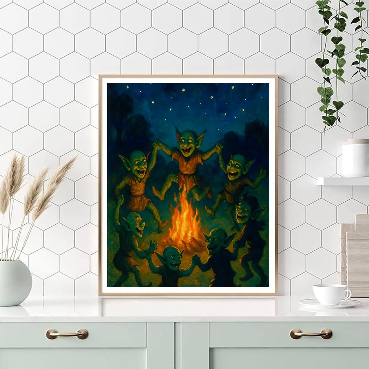 Goblins Dance At Dusk Painting by numbers kit