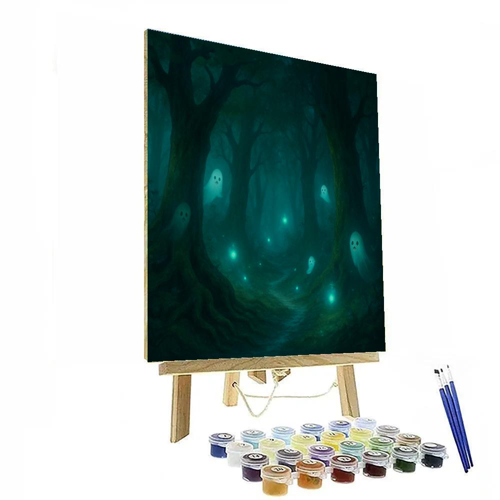 Haunting Forest Spirits Paint by numbers art