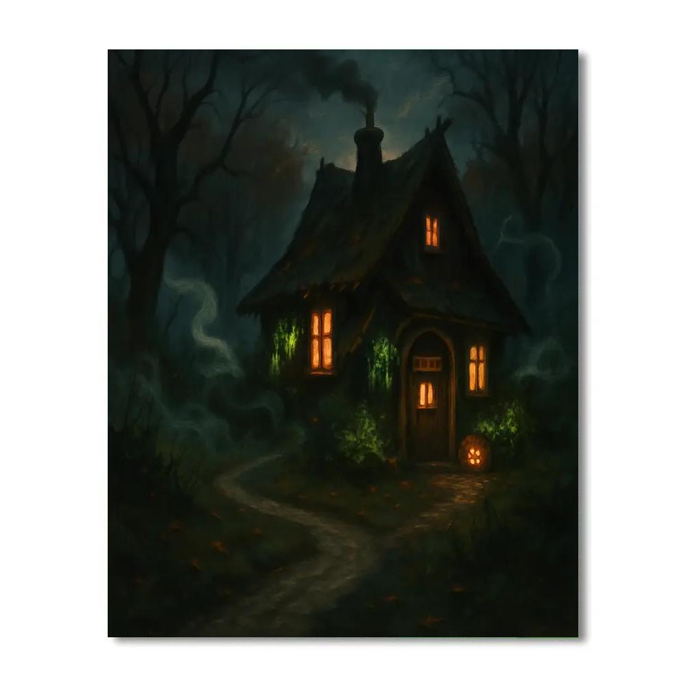 Wandering Witchs Path painting number kit