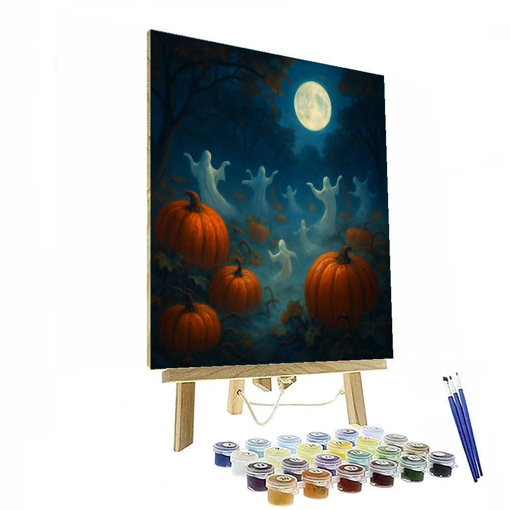 The Secret Pumpkin Grove painting number kit