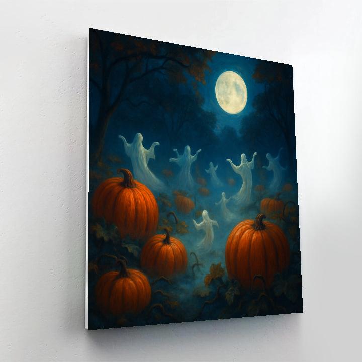 The Secret Pumpkin Grove painting number kit