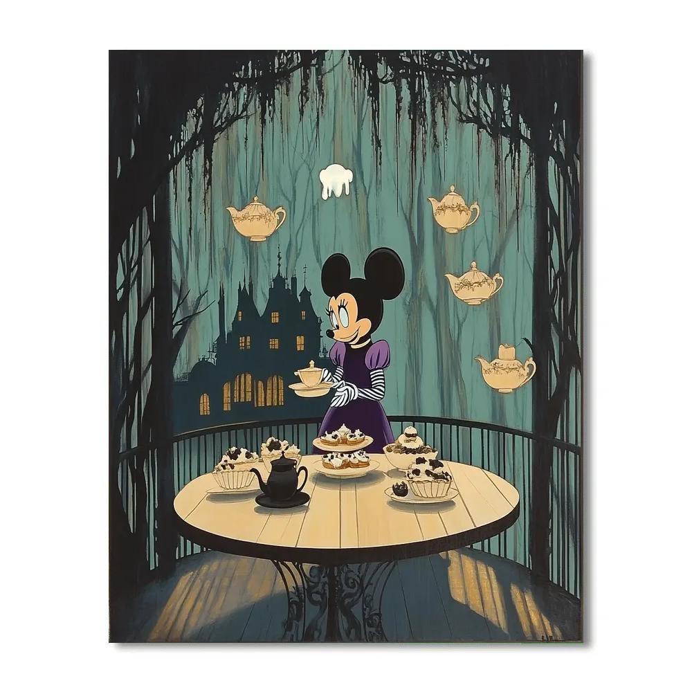 Haunted Tea Party At The Enchanted Manor Number painting