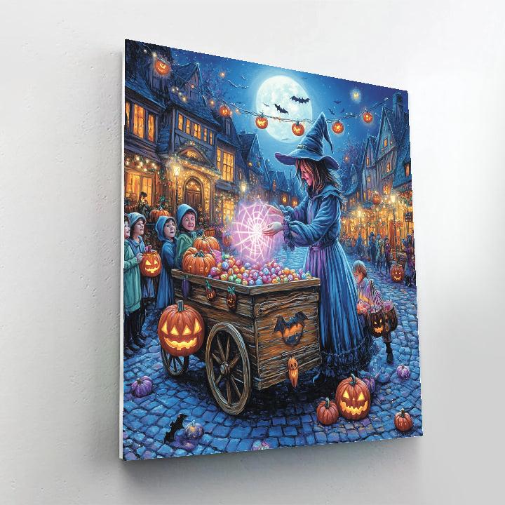 Midnight Candy Cart Conjurer Numbered painting kits