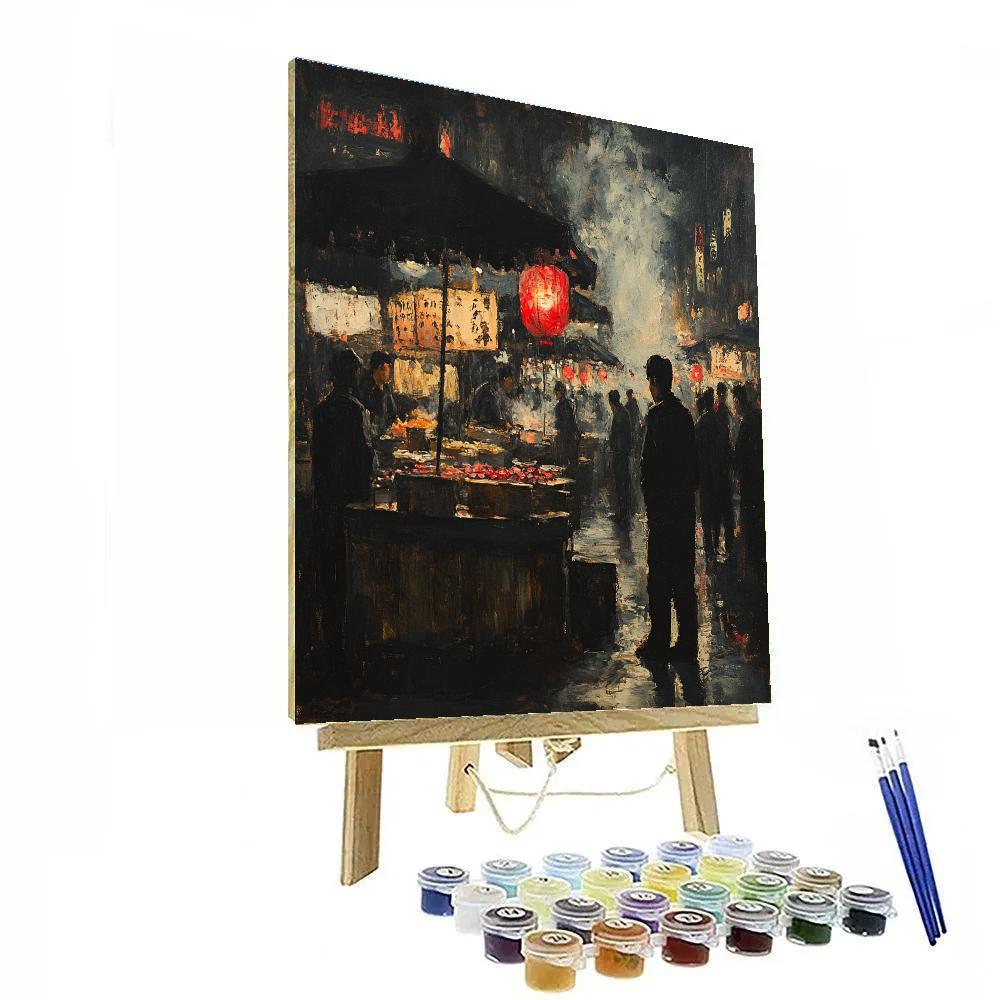 Goya Inspired Midnight Market Painting by numbers kit