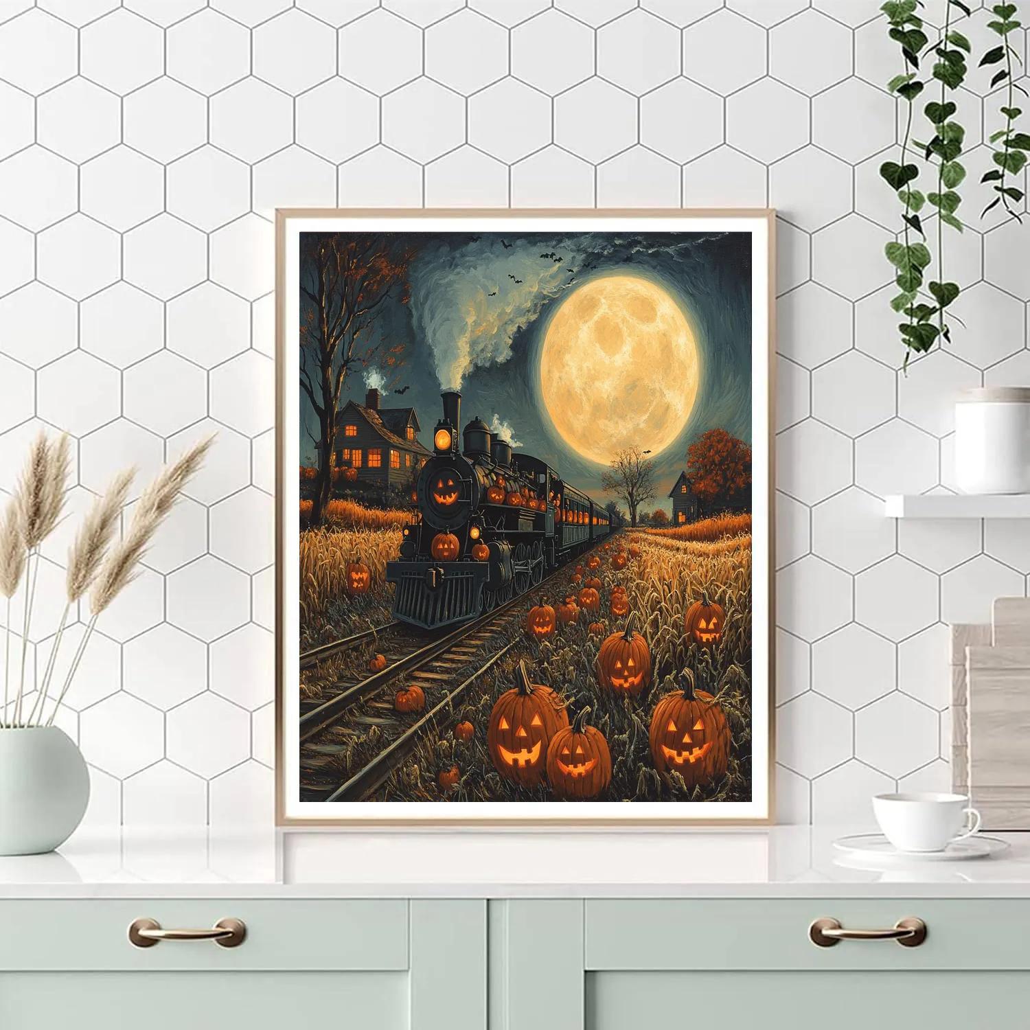 Harvest Moon Train Of Shadows paint by color