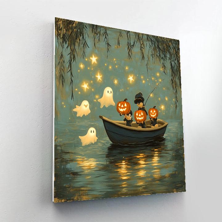 Tale Of The Lantern-Fishing Ducklings DIY paint by numbers
