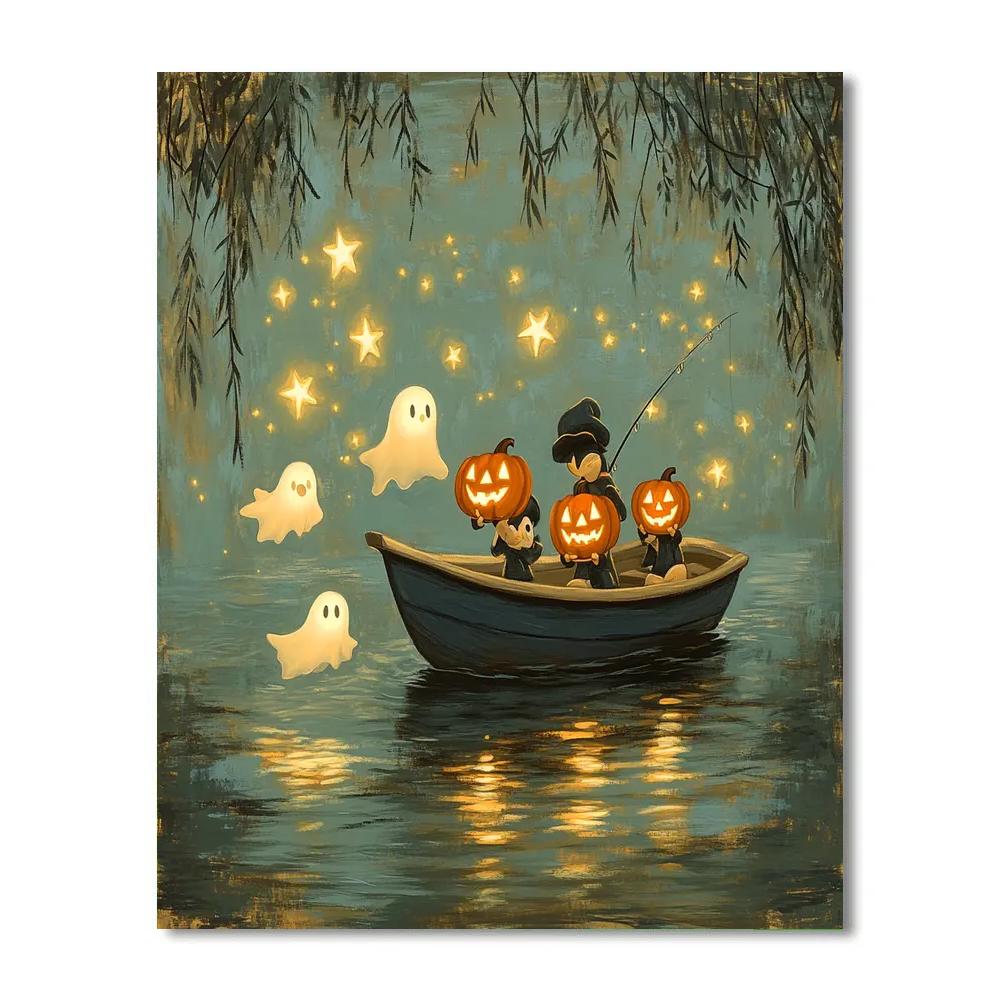 Tale Of The Lantern-Fishing Ducklings DIY paint by numbers