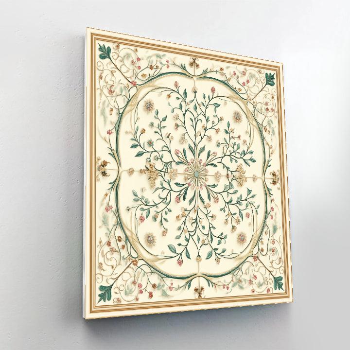 Alphonse Mucha Inspired Silent Garden Of Seasons Number painting