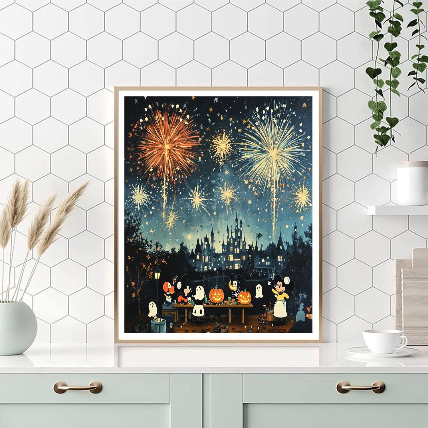The Haunted Fireworks Workshop Numbered painting kits