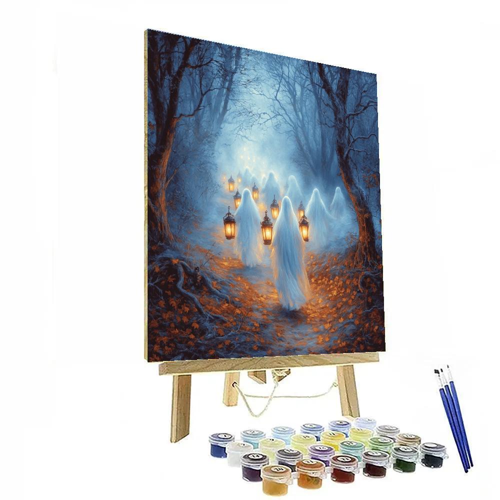 Phantom Lantern Parade Number painting