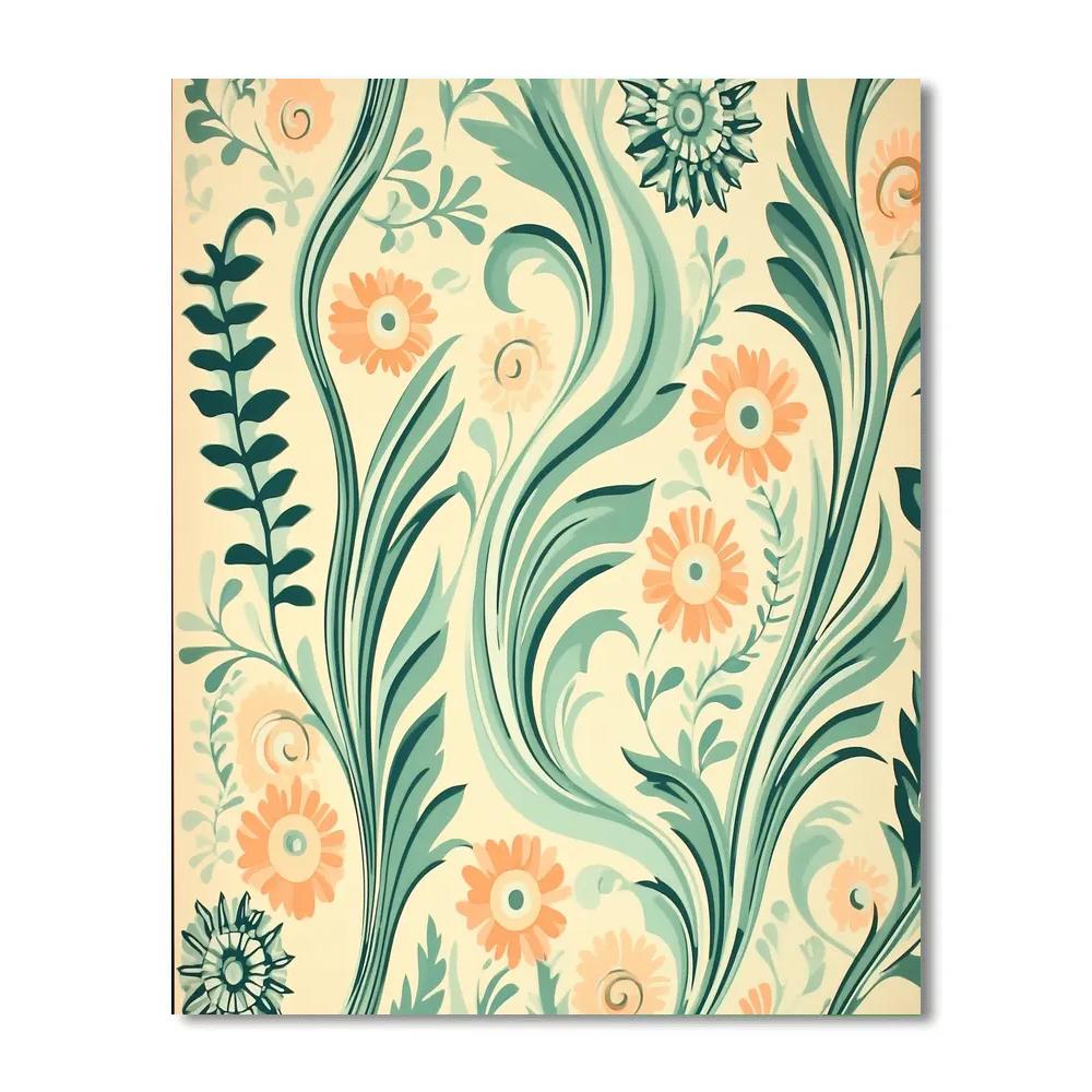 Alphonse Mucha Inspired Whispers Of Time And Tide DIY paint by numbers