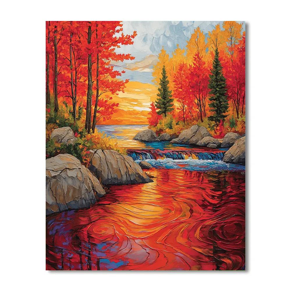 A.Y. Jackson Inspired Algoma Autumn Symphony Painting by numbers kit