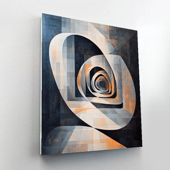 M.C. Escher Inspired Chrono-Lattice Paint by numbers kits