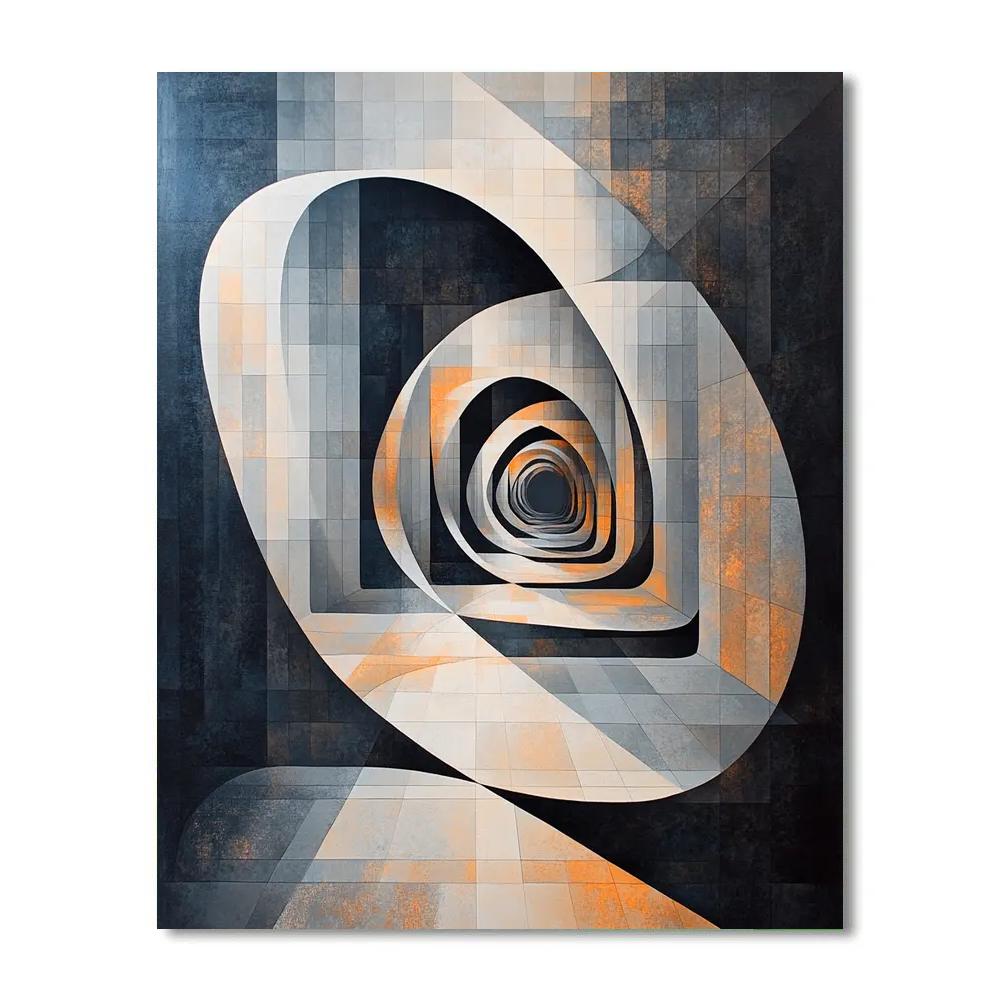 M.C. Escher Inspired Chrono-Lattice Paint by numbers kits