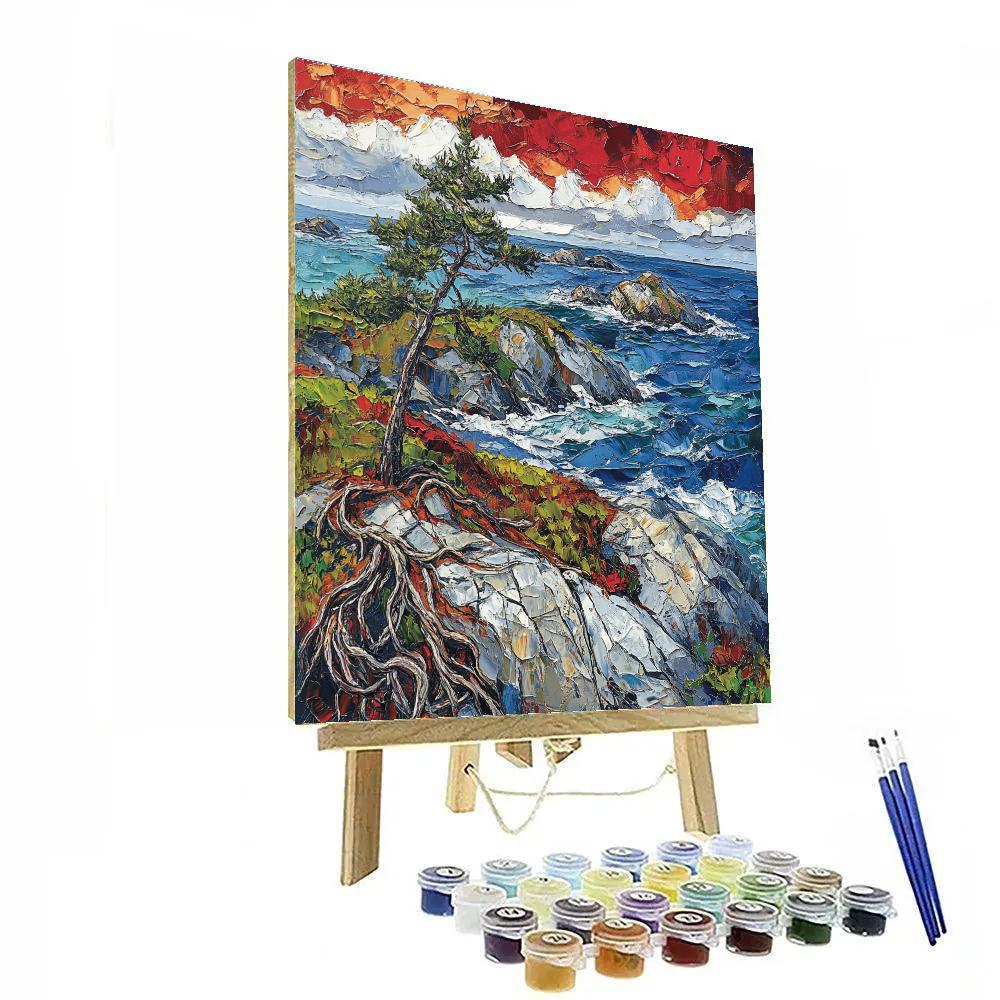 Arthur Lismer Inspired Rockbound September Gales Paint by numbers art