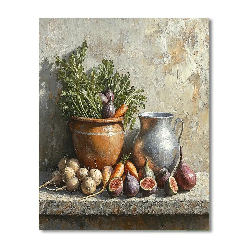Diego Velázquez Inspired Ceramic Market Harvest paint by color