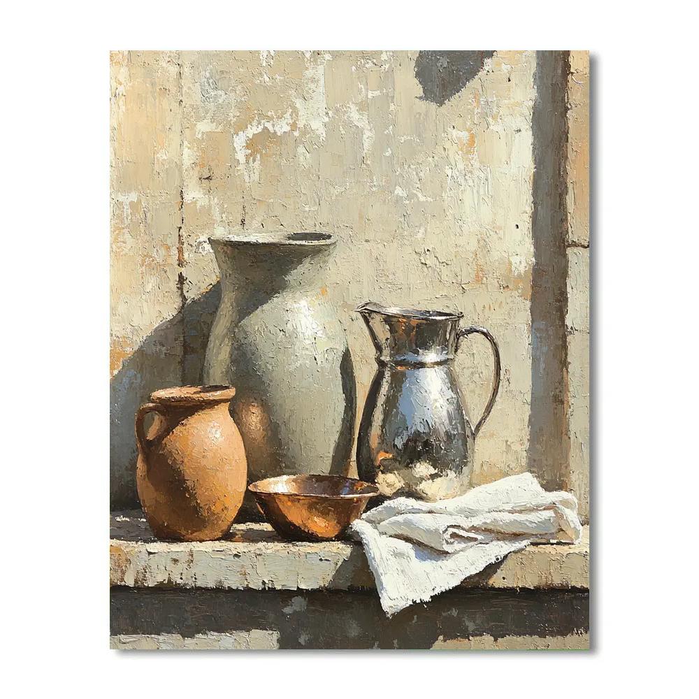Diego Velázquez Inspired Pewter And Clay Composition Numbered painting kits