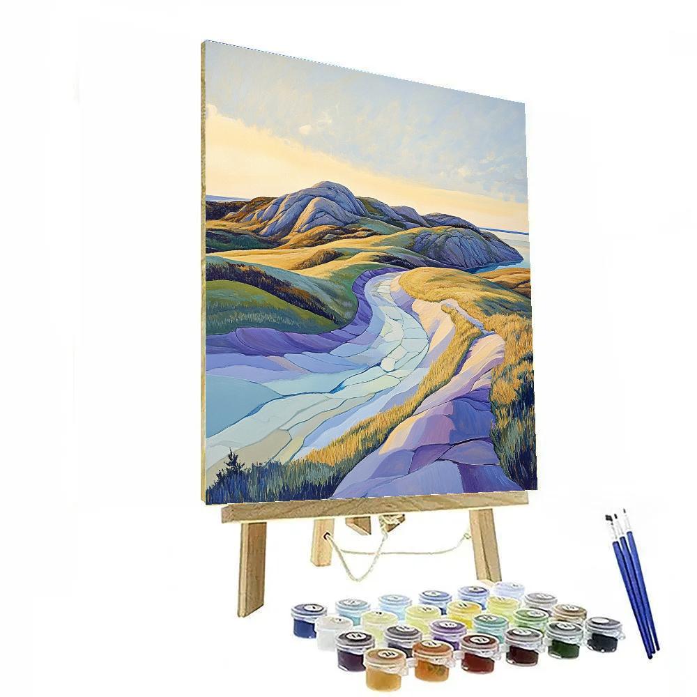 Franklin Carmichael Inspired Spring Thaw On Serpentine Ridge Number painting