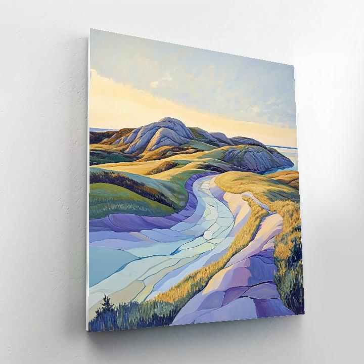 Franklin Carmichael Inspired Spring Thaw On Serpentine Ridge Number painting