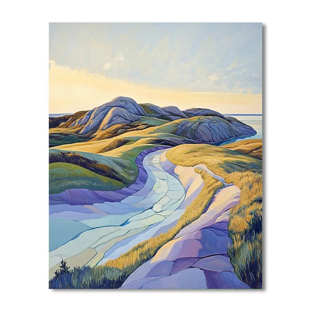 Franklin Carmichael Inspired Spring Thaw On Serpentine Ridge Number painting