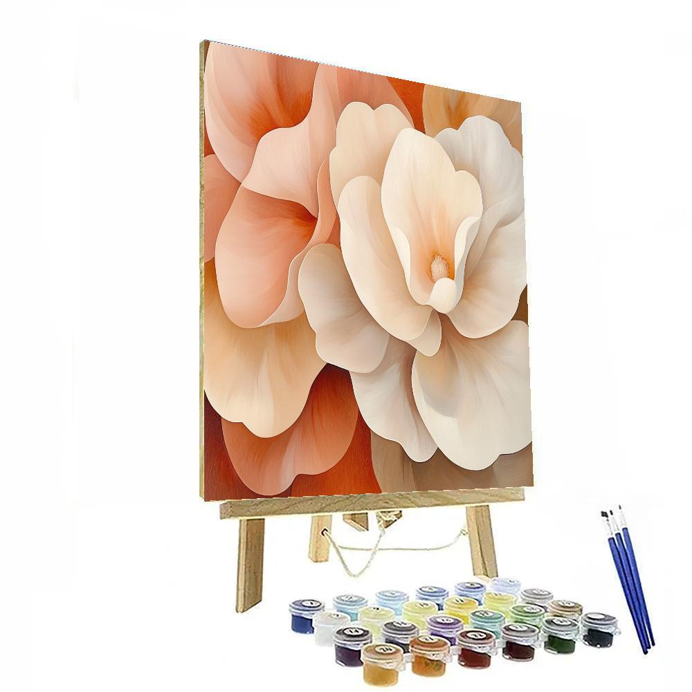 Georgia OKeeffe Inspired Desert Bloom Flowers DIY paint by numbers