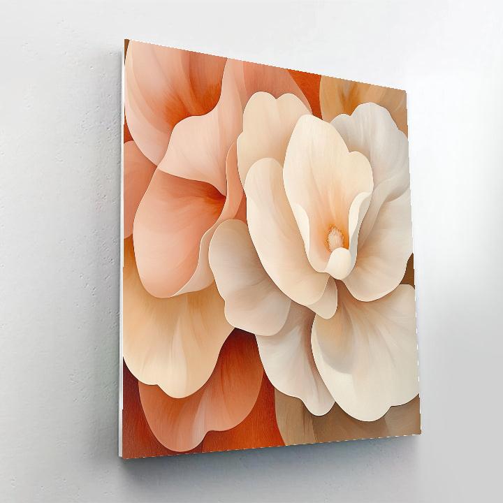 Georgia OKeeffe Inspired Desert Bloom Flowers DIY paint by numbers