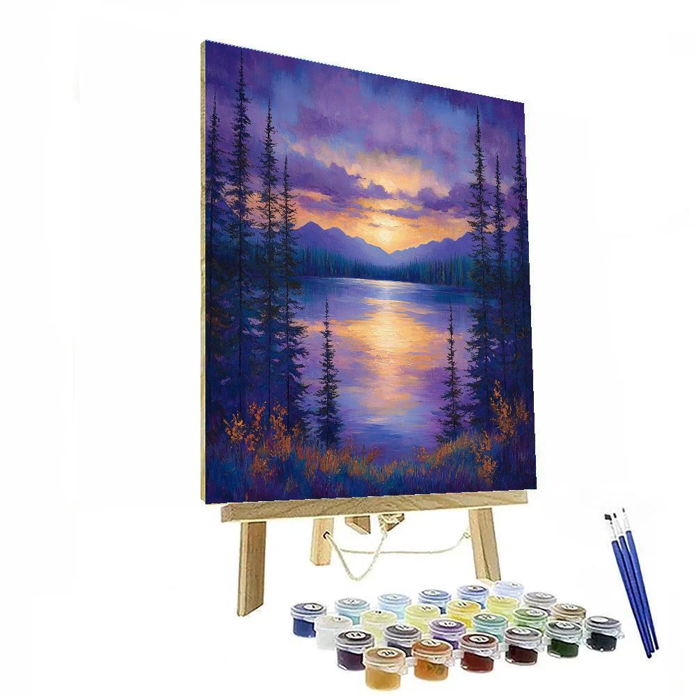 Frederick Varley Inspired Twilight Reverie Over Whispering Pines Painting by numbers kit