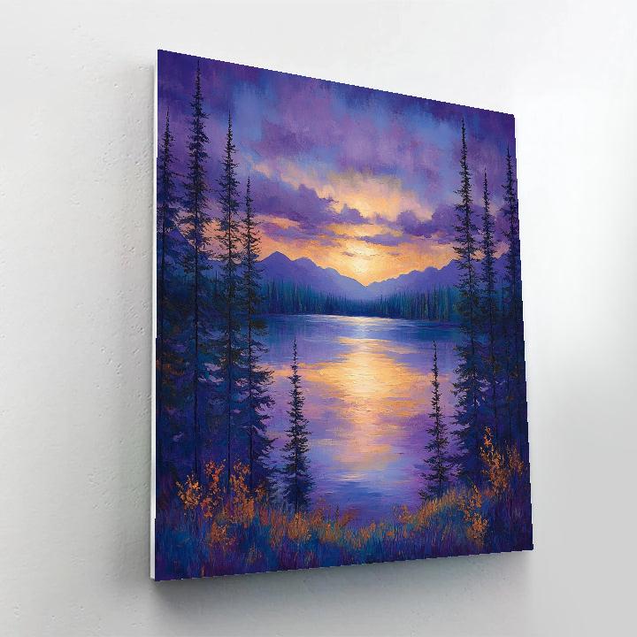 Frederick Varley Inspired Twilight Reverie Over Whispering Pines Painting by numbers kit