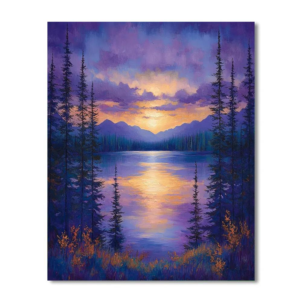 Frederick Varley Inspired Twilight Reverie Over Whispering Pines Painting by numbers kit